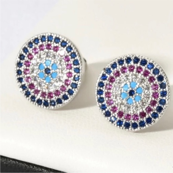 Evil Eye Earrings - Picture 3 of 8